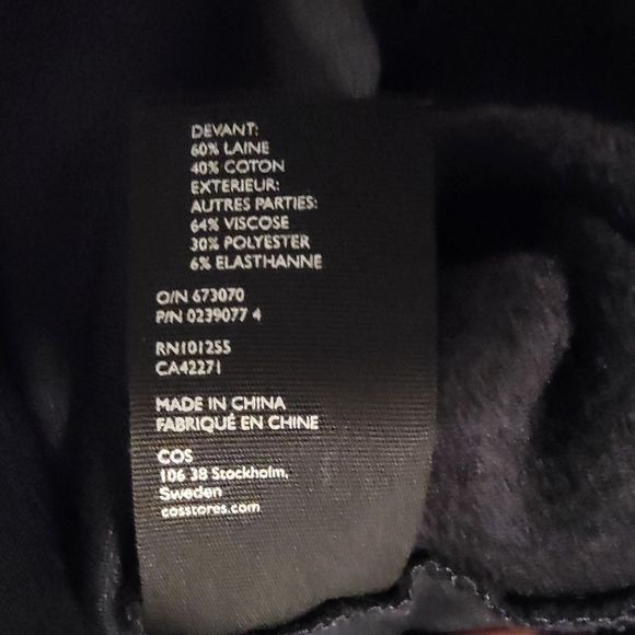 COS Longsleeve Wool Pleated Dress - Picture 5 of 6